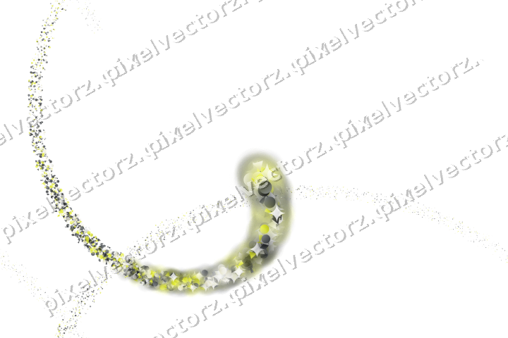 Nahtlose Glitzerspirale in Gelb und Grau auf transparentem Grund