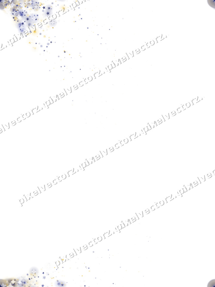 Nahtloser Glitzerfächer aus Sternen und Funken auf transparentem Grund