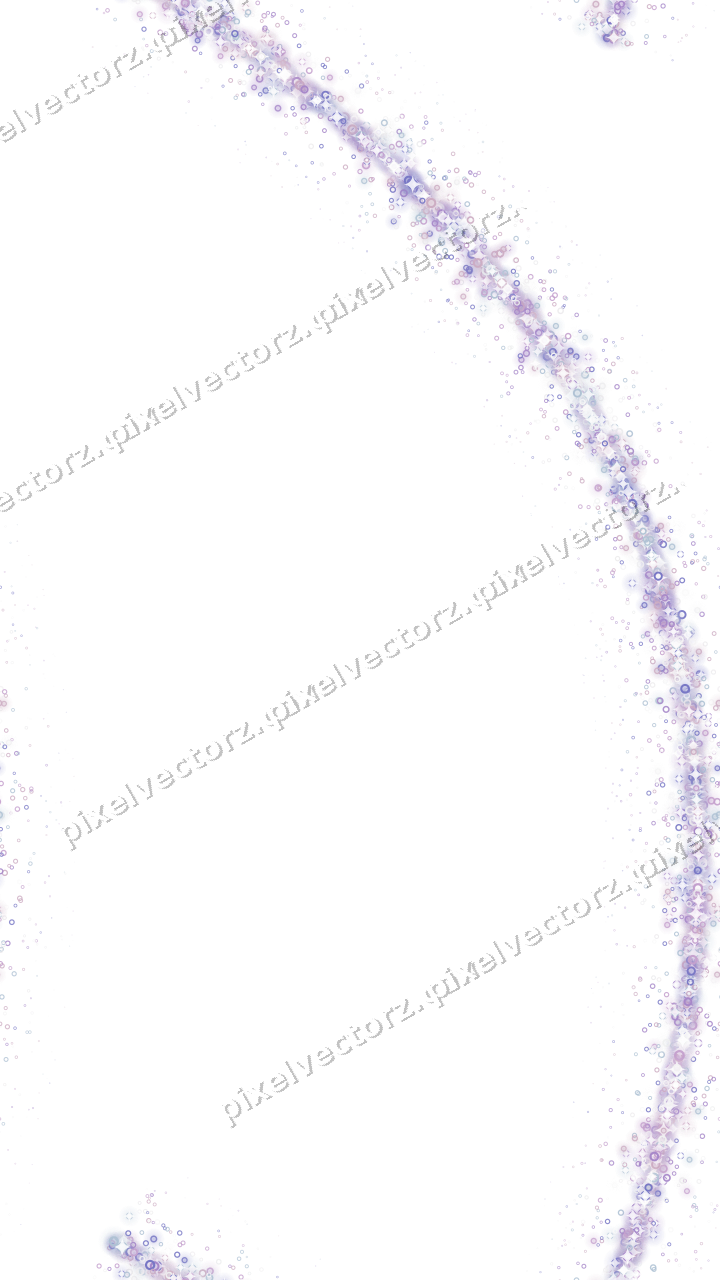 Nahtloser Glitzerbogen aus Ringen in Violett auf transparentem Grund
