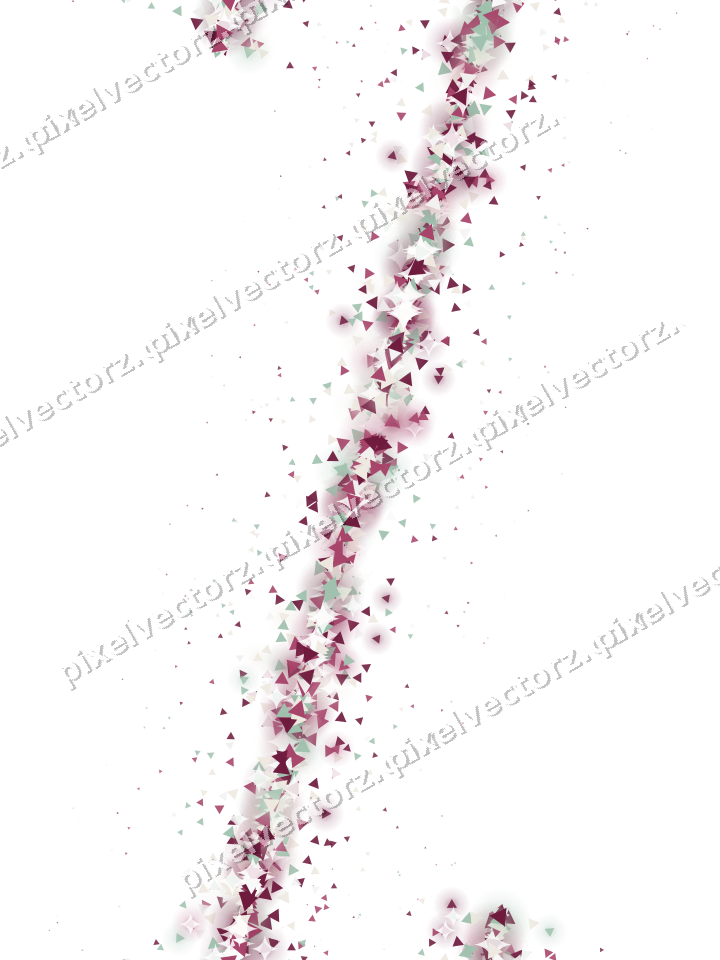 Nahtloses Glitzerband aus Dreiecken auf transparentem Grund