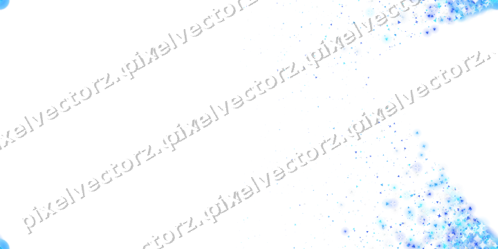 Nahtloser Glitzerfächer in Türkis und Blau auf transparentem Grund