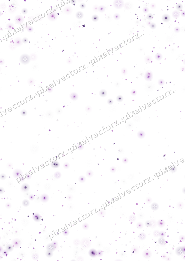 Nahtloser Glitzerkranz aus Funken in Violett auf transparentem Grund