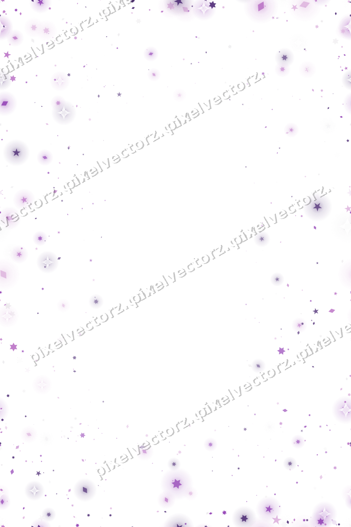 Nahtlose Glitzervignette in Violett auf transparentem Grund