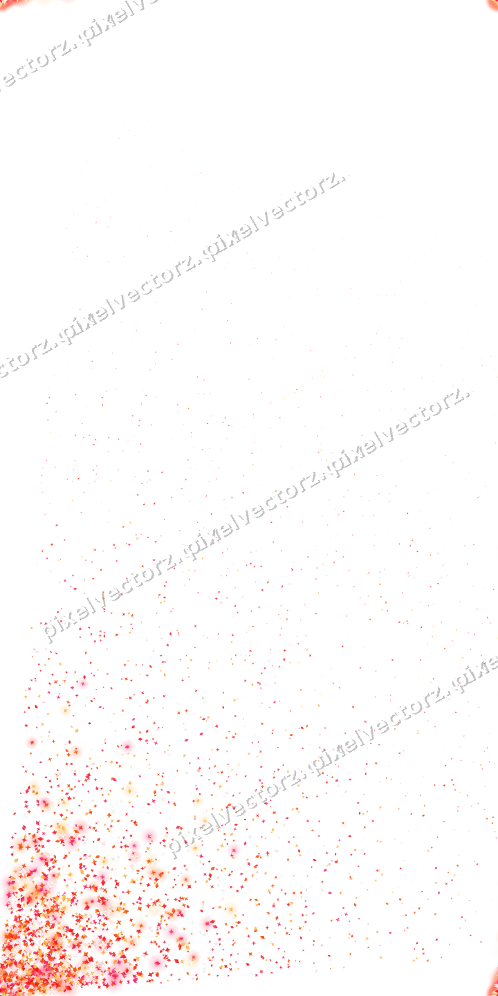 Nahtloser Glitzerfächer aus Sternen und Funken auf transparentem Grund