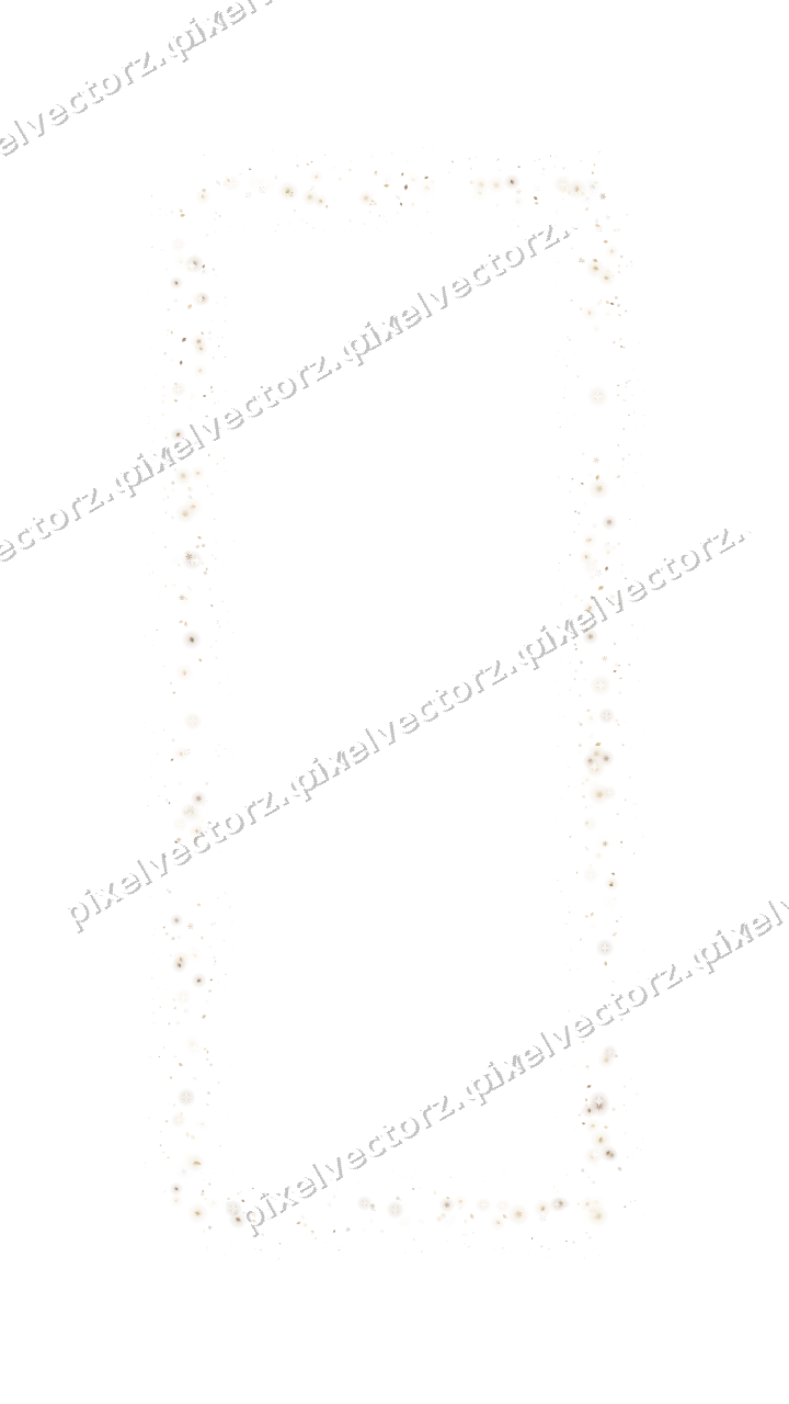 Nahtloser Glitzerrahmen in Bernstein auf transparentem Grund