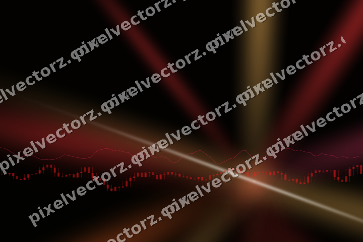 Leuchtender Neon Diagramm Hintergrund in Rot und Orange