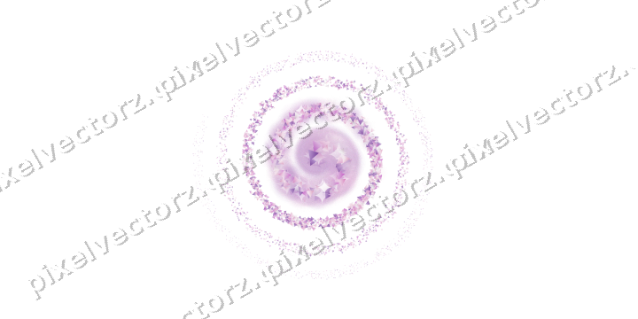Nahtlose Glitzerspirale aus Dreiecken auf transparentem Grund