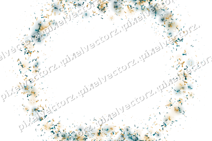 Nahtloser Glitzerkranz aus Sektgläsern auf transparentem Grund