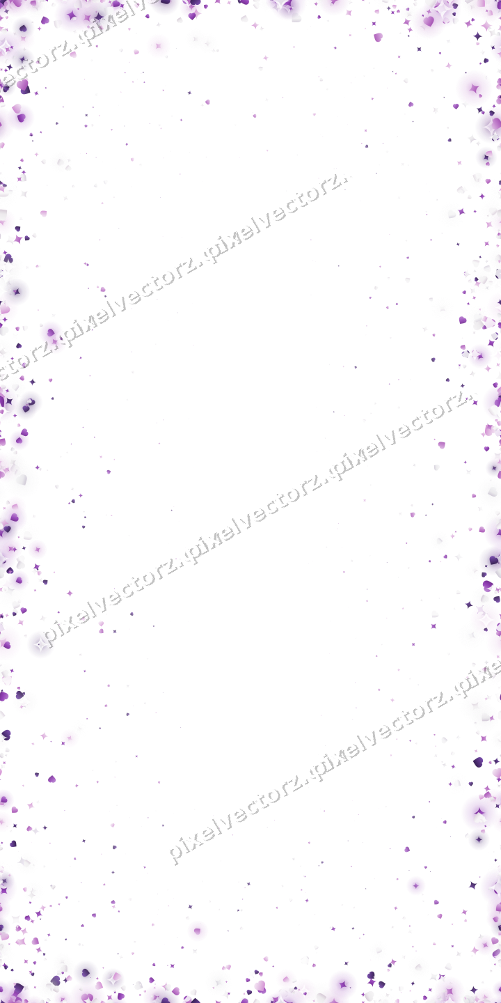 Nahtlose Glitzervignette aus Funken und Herzen auf transparentem Grund