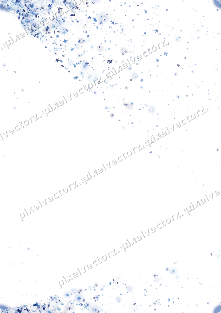 Nahtloser Glitzerfächer aus Sternen und Blüten auf transparentem Grund