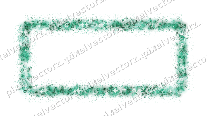 Nahtloser Glitzerrahmen auf transparentem Grund