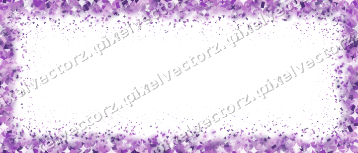 Nahtloser Randglitzer in Violett auf transparentem Grund
