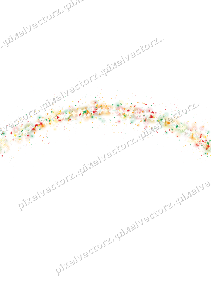 Nahtloser Glitzerbogen aus Sternen und Tropfen auf transparentem Grund