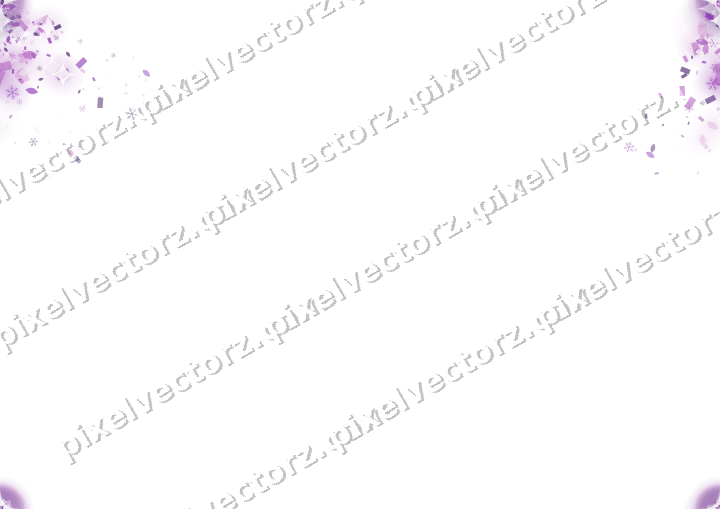 Nahtloser Glitzerfächer in Violett auf transparentem Grund