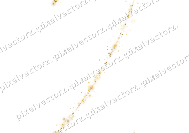 Nahtloser Glitzerbogen aus Sternen auf transparentem Grund
