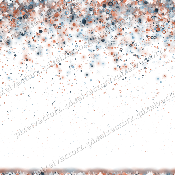 Nahtloser Glitzerregen aus Tropfen und Punkten auf transparentem Grund