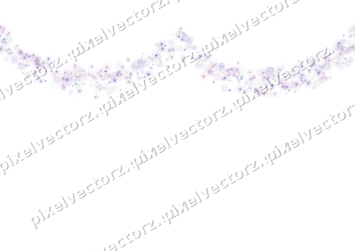 Nahtlose Glitzergirlande in Violett und Blau auf transparentem Grund