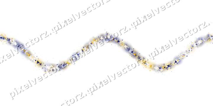 Nahtlose Glitzerwelle in Dunkelblau auf transparentem Grund
