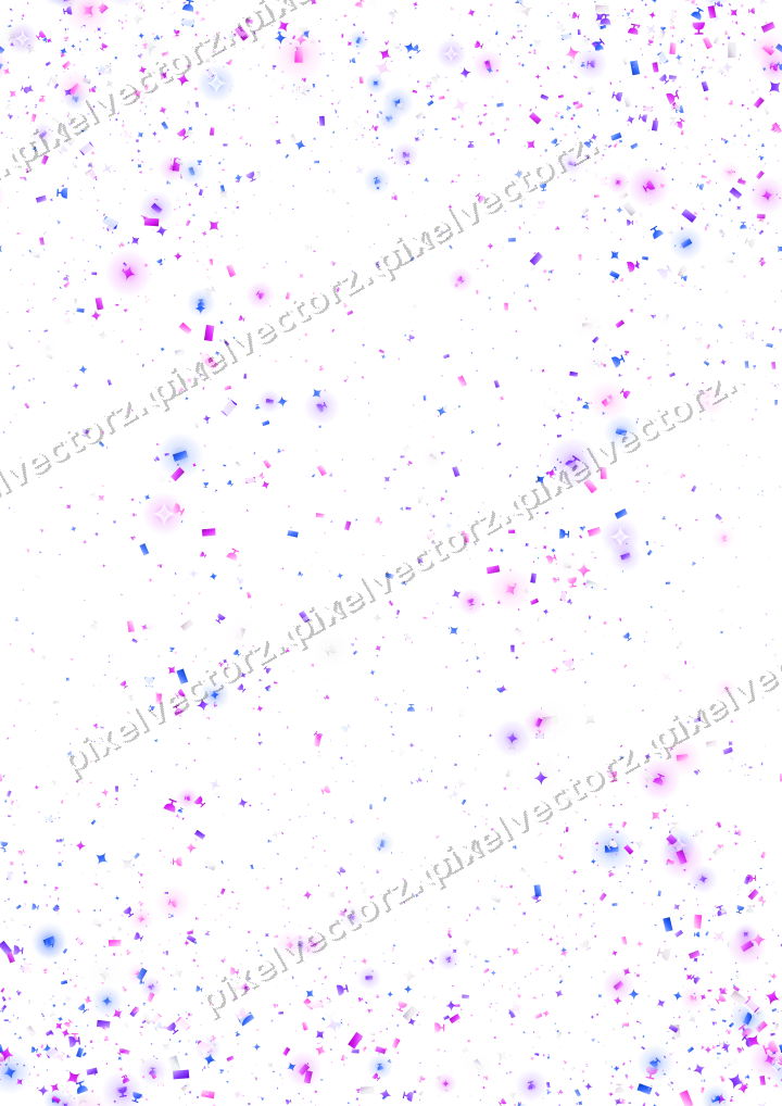 Nahtloser Glitzerkranz in Violett und Blau auf transparentem Grund