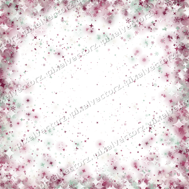 Nahtlose Glitzervignette in Dunkelrosa auf transparentem Grund