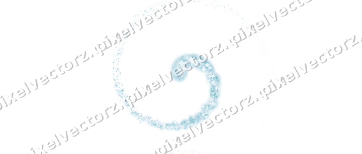 Nahtlose Glitzerspirale in Türkis auf transparentem Grund