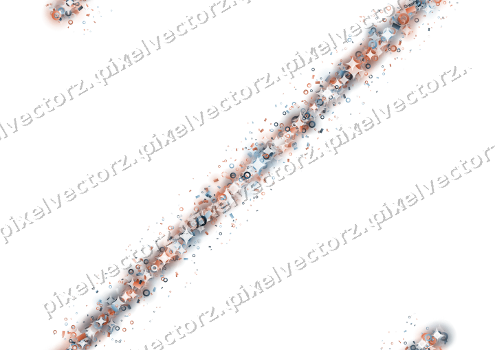 Nahtloses Glitzerband aus Ringen und Konfetti auf transparentem Grund