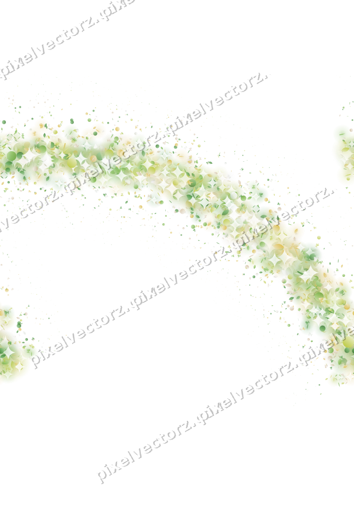 Nahtloser Glitzerbogen in Limette und Gelb auf transparentem Grund