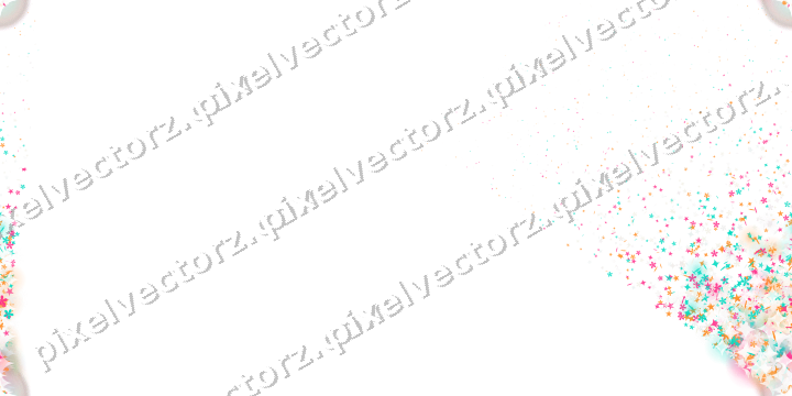 Nahtloser Glitzerfächer aus Sternen und Funken auf transparentem Grund