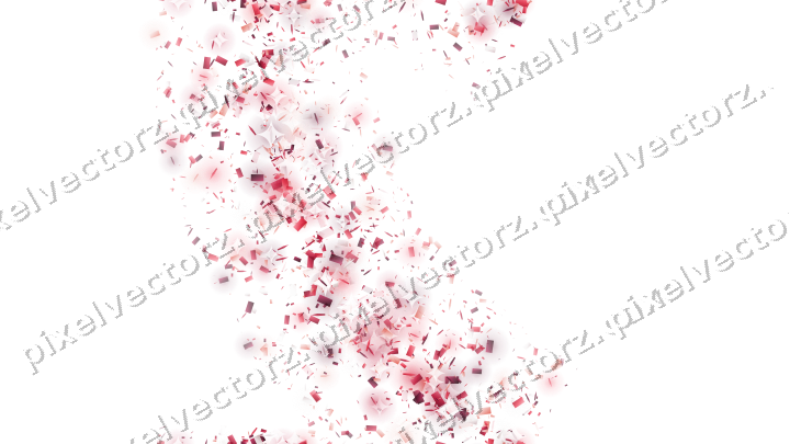Nahtloser Glitzerbogen in Rosa und Rot auf transparentem Grund