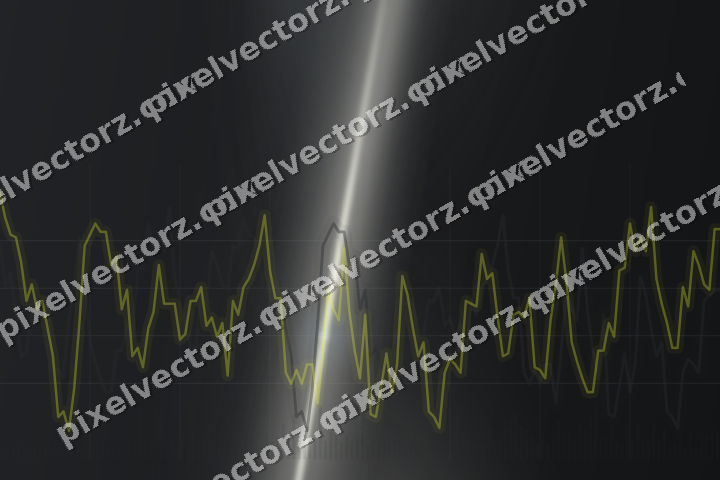 Leuchtender Neon Diagramm Hintergrund in Gelb und Grau