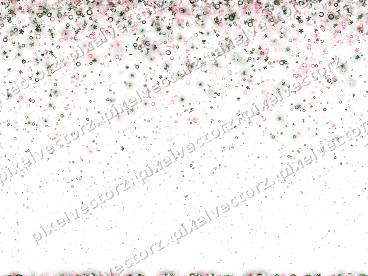 Nahtloser Glitzerregen in Rosa auf transparentem Grund