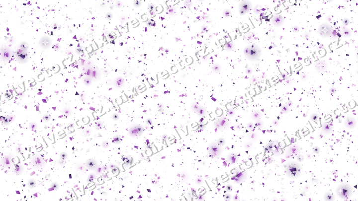 Nahtlose Glitzerstreuung in Violett auf transparentem Grund