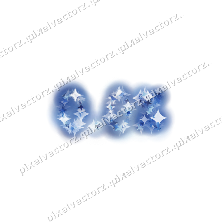 Nahtlose Glitzerzahl 0.0% in Blau und Türkis auf transparentem Grund