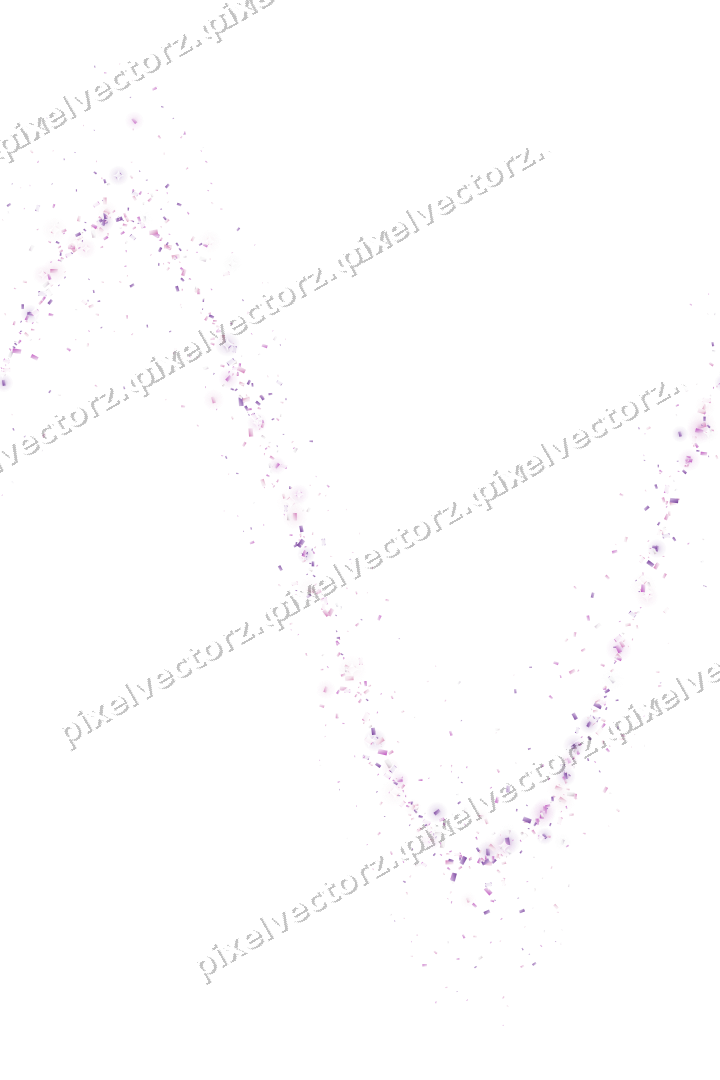 Nahtlose Glitzerwelle aus Konfetti in Magenta auf transparentem Grund