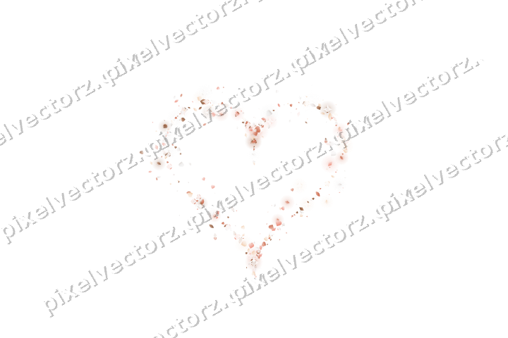 Nahtloses Glitzerherz aus Herzen und Tropfen auf transparentem Grund
