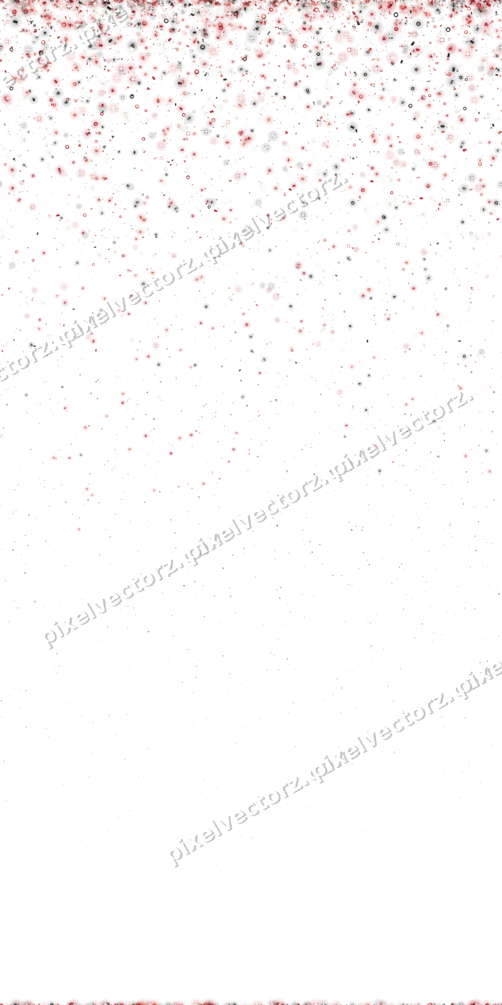 Nahtloser Glitzerregen in Rot auf transparentem Grund