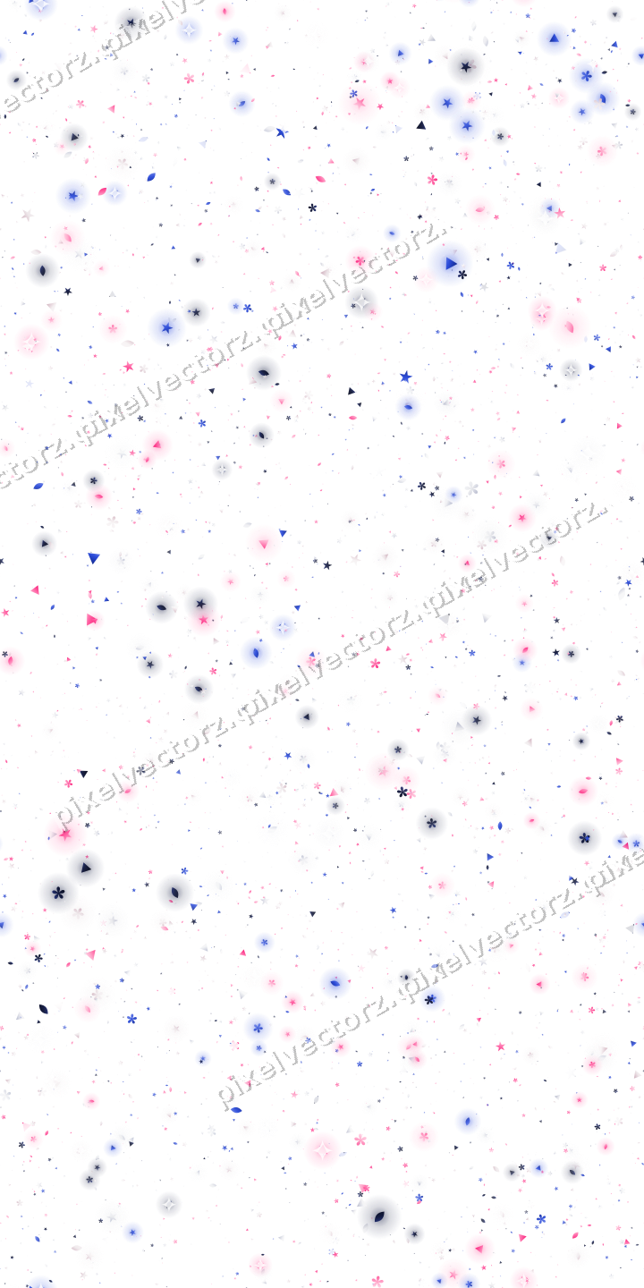 Nahtlose Glitzerstreuung in Rosa und Blau auf transparentem Grund