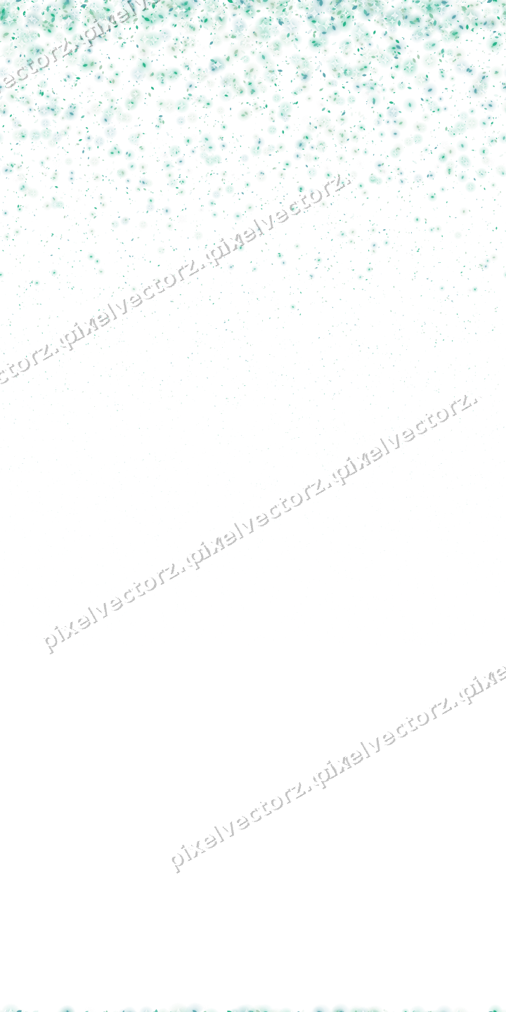 Nahtloser Glitzerregen aus Tropfen in Grün auf transparentem Grund