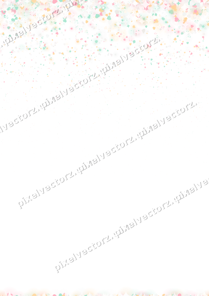 Nahtloser Glitzerregen aus Funken und Herzen auf transparentem Grund