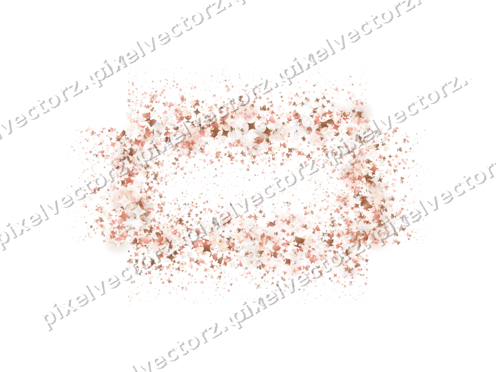 Nahtloser Glitzerrahmen in Orange und Rot auf transparentem Grund