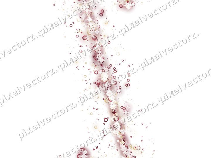 Nahtloses Glitzerband aus Funken und Ringen auf transparentem Grund
