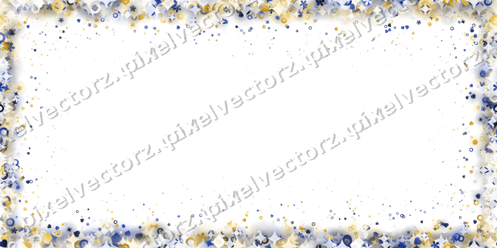 Nahtlose Glitzervignette aus Funken und Herzen auf transparentem Grund