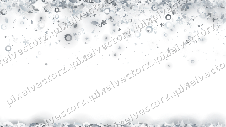 Nahtloser Glitzerregen aus Funken und Blüten auf transparentem Grund