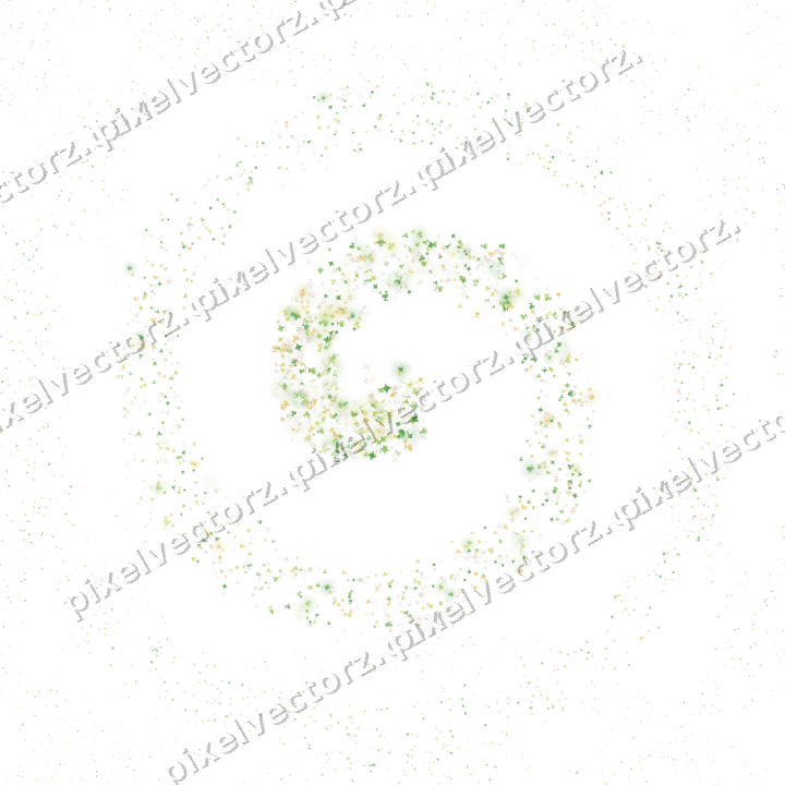 Nahtlose Glitzerspirale in Limette und Gelb auf transparentem Grund