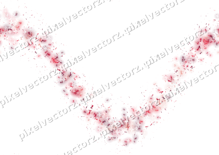 Nahtlose Glitzerwelle aus Sektgläsern in Rosa auf transparentem Grund