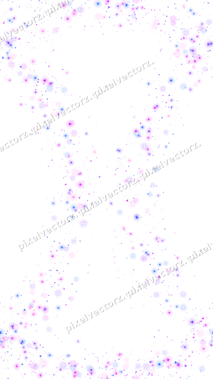 Nahtloser Glitzerkranz in Violett und Blau auf transparentem Grund
