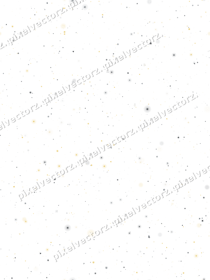Nahtlose Glitzerstreuung in Bernstein und Grau auf transparentem Grund