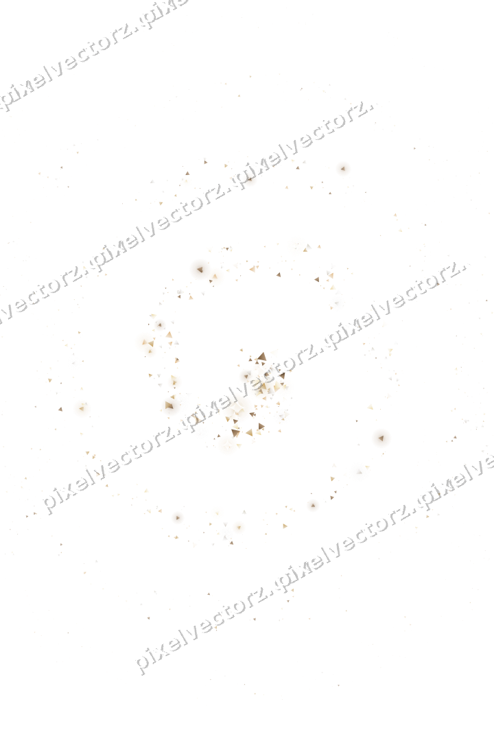 Nahtlose Glitzerspirale aus Dreiecken auf transparentem Grund