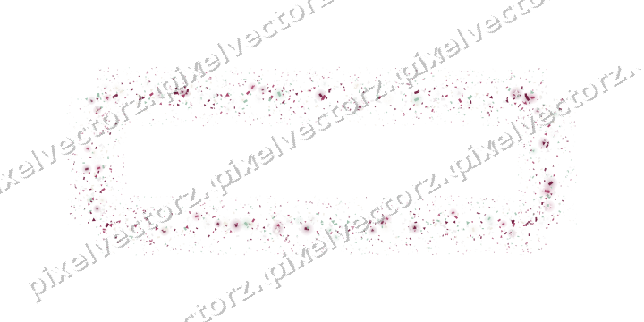 Nahtloser Glitzerrahmen in Dunkelrosa und Grün auf transparentem Grund