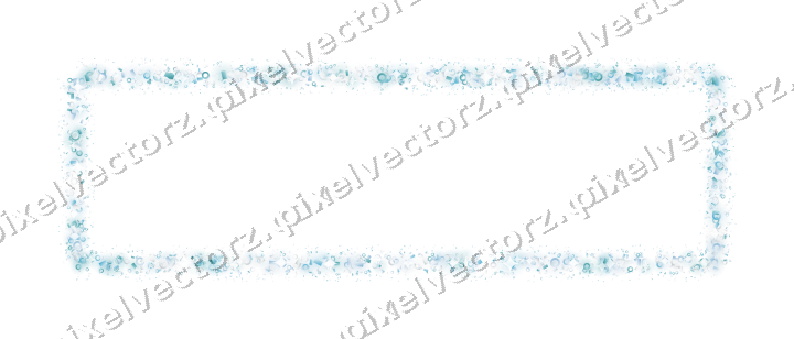 Nahtloser Glitzerrahmen in Türkis auf transparentem Grund